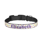 Girls Space Themed Dog Collar - Large (Personalized)