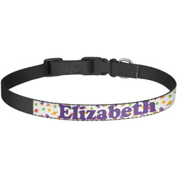 Girls Space Themed Dog Collar - Large (Personalized)