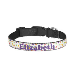 Girls Space Themed Dog Collar - Large (Personalized)