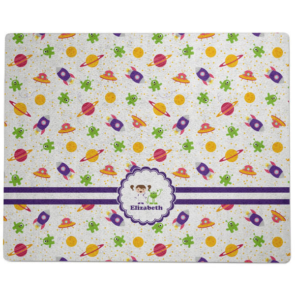 Girls Space Themed Dog Food Mat - Large without Bowls