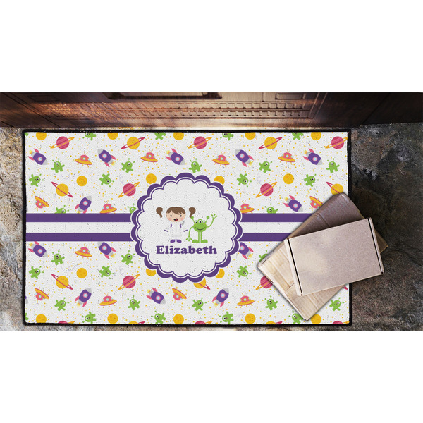 Girls Space Themed Door Mat - LIFESTYLE (Lrg)