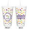 Girls Space Themed Double Wall Tumbler with Straw - Approval