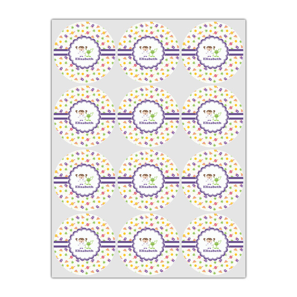 Girls Space Themed Drink Topper - Small - Set of 12