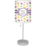 Girls Space Themed Lamp with Drum Shade (Personalized)