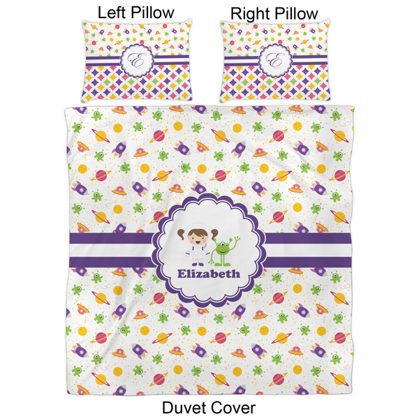 Girls Space Themed Duvet Cover Set - Queen - Approval