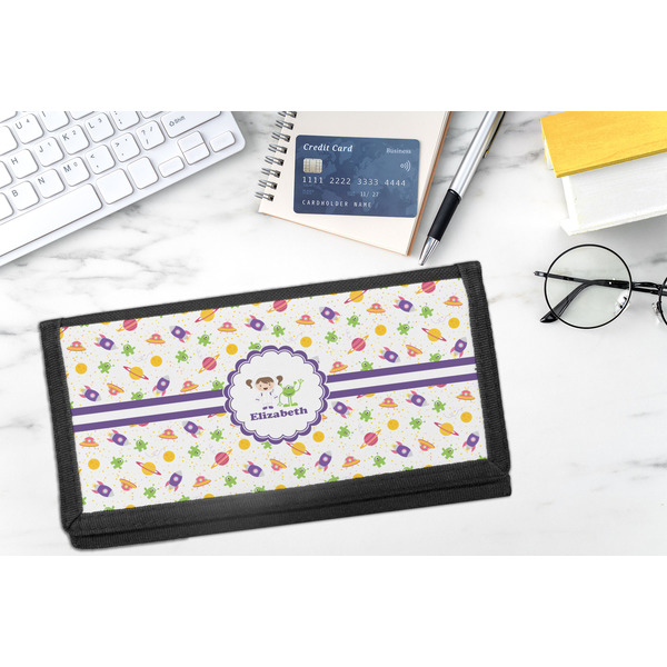 Girls Space Themed DyeTrans Checkbook Cover - LIFESTYLE