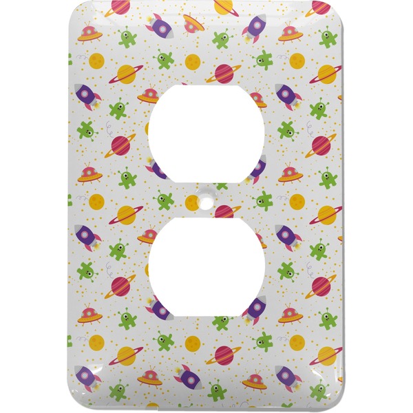 Custom Girls Space Themed Electric Outlet Plate