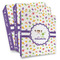 Girls Space Themed 3 Ring Binder - Full Wrap (Personalized)