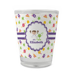 Girls Space Themed Glass Shot Glass - 1.5 oz - Set of 4 (Personalized)