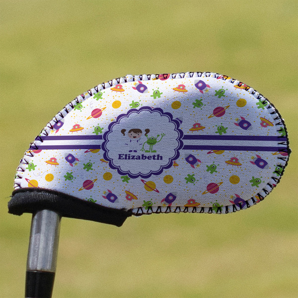 Custom Girls Space Themed Golf Club Iron Cover (Personalized)