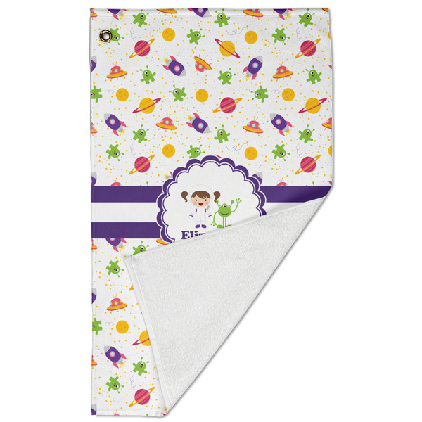 Girls Space Themed Golf Towel - Folded (Large)