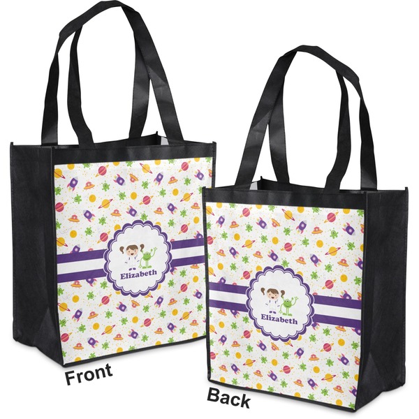 Girls Space Themed Grocery Bag - Apvl