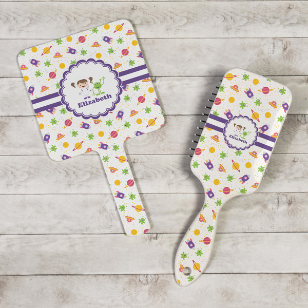 Girls Space Themed Hand Mirrors - In Context