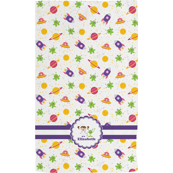 Girls Space Themed Hand Towel (Personalized)