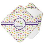 Girls Space Themed Hooded Baby Towel (Personalized)