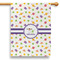 Girls Space Themed 28" House Flag - Single Sided (Personalized)