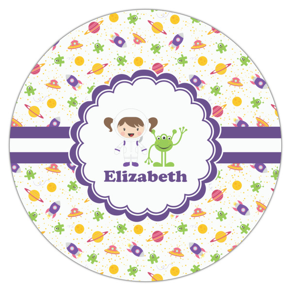 Girls Space Themed Icing Circle - Medium - Single