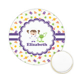Girls Space Themed Printed Cookie Topper - 2.15" (Personalized)