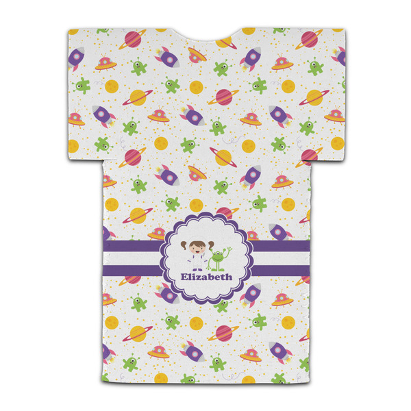 Girls Space Themed Jersey Bottle Cooler - BACK (flat)
