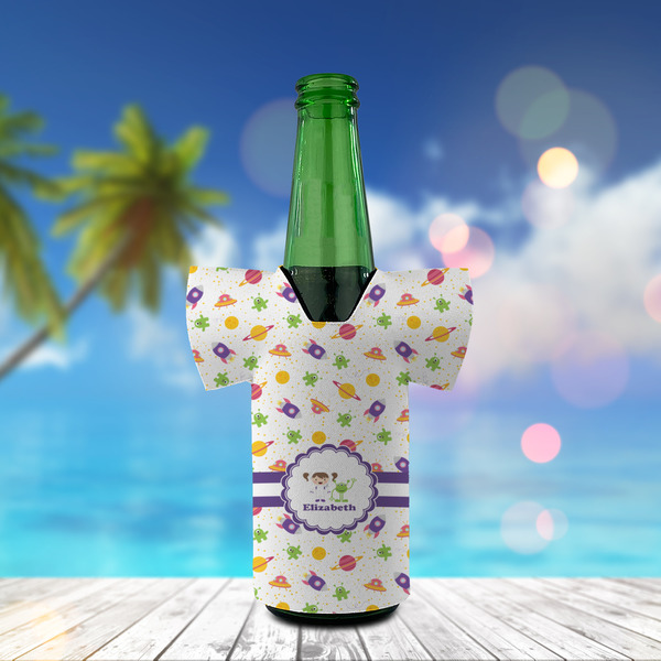 Girls Space Themed Jersey Bottle Cooler - LIFESTYLE