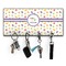 Girls Space Themed Key Hanger w/ 4 Hooks & Keys