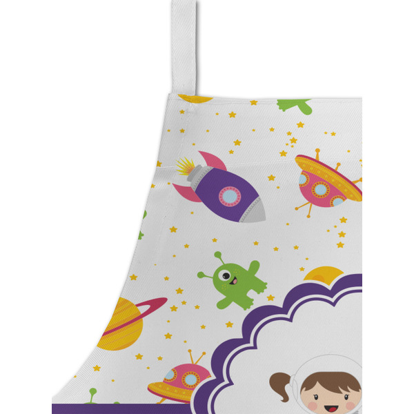 Girls Space Themed Kid's Aprons - Detail