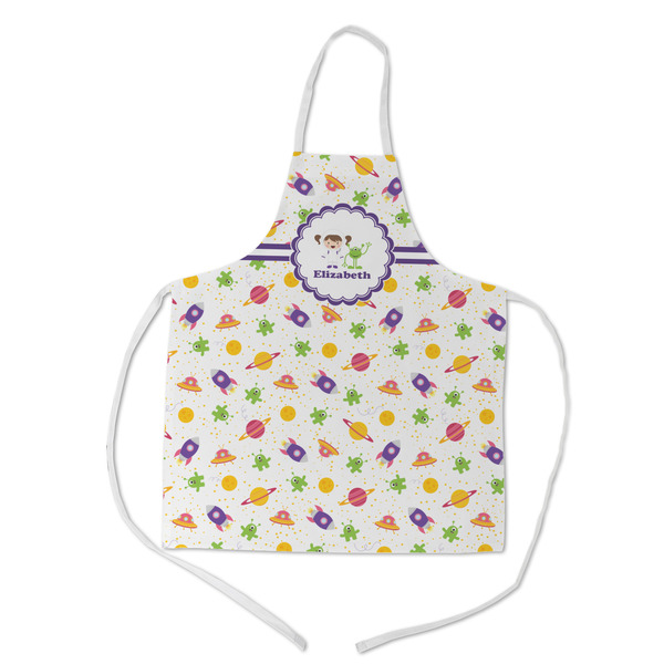 Custom Girls Space Themed Kid's Apron - Medium (Personalized)