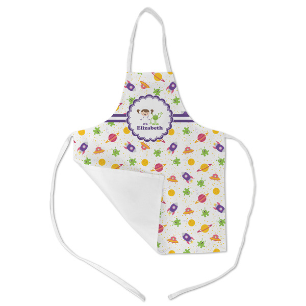 Girls Space Themed Kid's Aprons - Medium - Main (med/lrg)