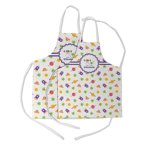Girls Space Themed Kid's Aprons - Parent - Main