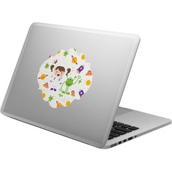 Girls Space Themed Laptop Decal