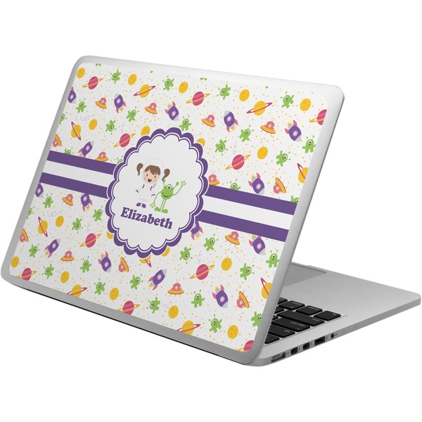 Custom Girls Space Themed Laptop Skin - Custom Sized (Personalized)