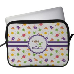 Girls Space Themed Laptop Sleeve / Case - 13" (Personalized)