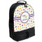 Girls Space Themed Large Backpack - Black - Angled View
