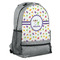 Girls Space Themed Large Backpack - Gray - Angled View