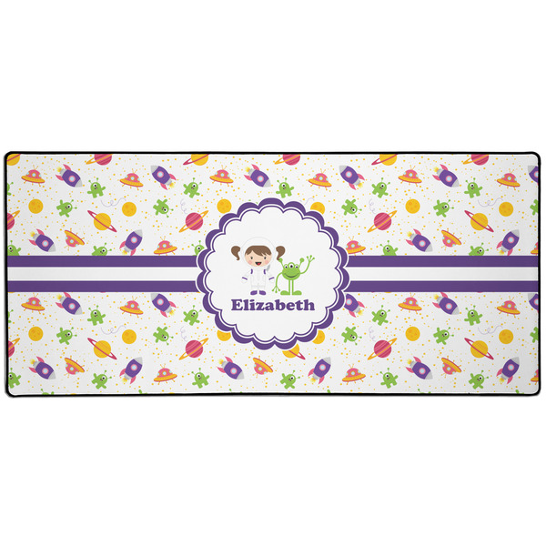 Custom Girls Space Themed Gaming Mouse Pad (Personalized)