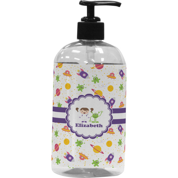 Custom Girls Space Themed Plastic Soap / Lotion Dispenser (Personalized)