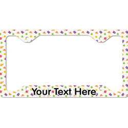 Girls Space Themed License Plate Frame - Style C (Personalized)