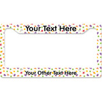 Girls Space Themed License Plate Frame - Style B (Personalized)