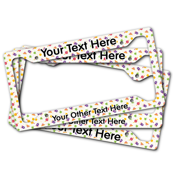 Girls Space Themed License Plate Frames - (PARENT MAIN)