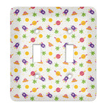 Girls Space Themed Light Switch Cover (2 Toggle Plate)