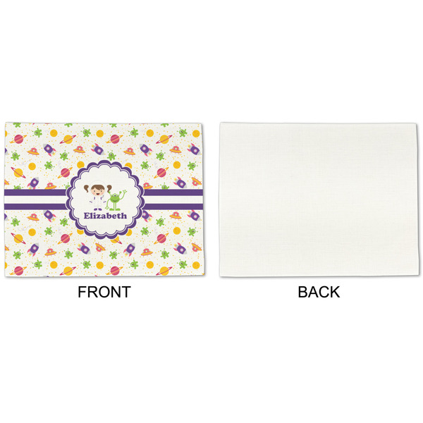 Girls Space Themed Linen Placemat - APPROVAL Single (single sided)