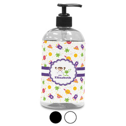 Girls Space Themed Plastic Soap / Lotion Dispenser (Personalized)