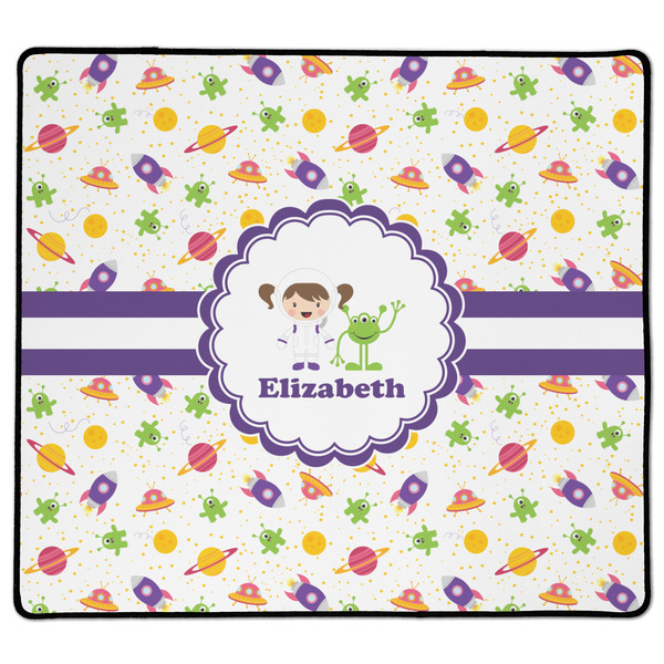 Custom Girls Space Themed XL Gaming Mouse Pad - 18" x 16" (Personalized)
