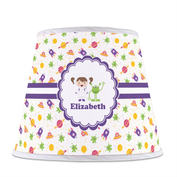 Girls Space Themed Poly Film Empire Lampshade - Front View