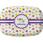 Girls Space Themed Melamine Platter (Personalized)