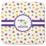 Girls Space Themed Memory Foam Bath Mat - 48"x48" (Personalized)