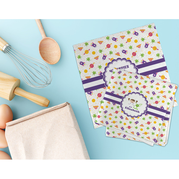 Girls Space Themed Microfiber Dish Rag - LIFESTYLE