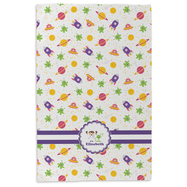 Girls Space Themed Microfiber Dish Towel - APPROVAL