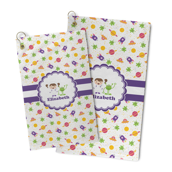 Girls Space Themed Microfiber Golf Towel - PARENT/MAIN