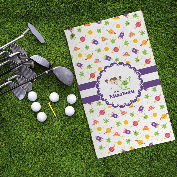 Girls Space Themed Microfiber Golf Towels - LIFESTYLE